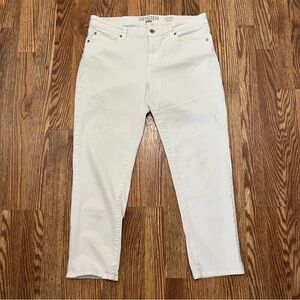 Levi’s Denizen Modern Straight Crop White Jeans Size 10